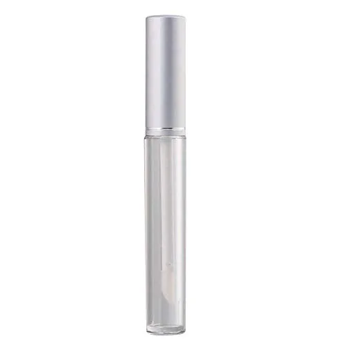 10Pcs Empty Tubes Lip Gloss Balm Cosmetic Mini Containers (3.5ml, silver)