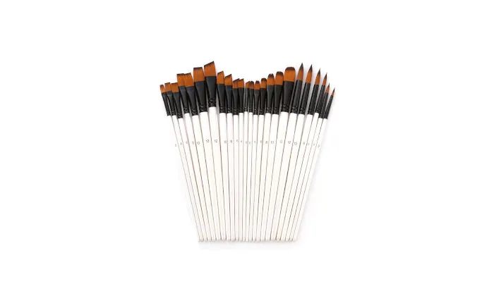 24 Piece Draw Paint Brushes Set Kit