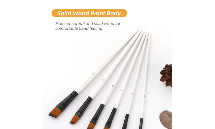 24 Piece Draw Paint Brushes Set Kit