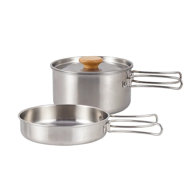 304 Stainless Steel Outdoor Camping Pot Set