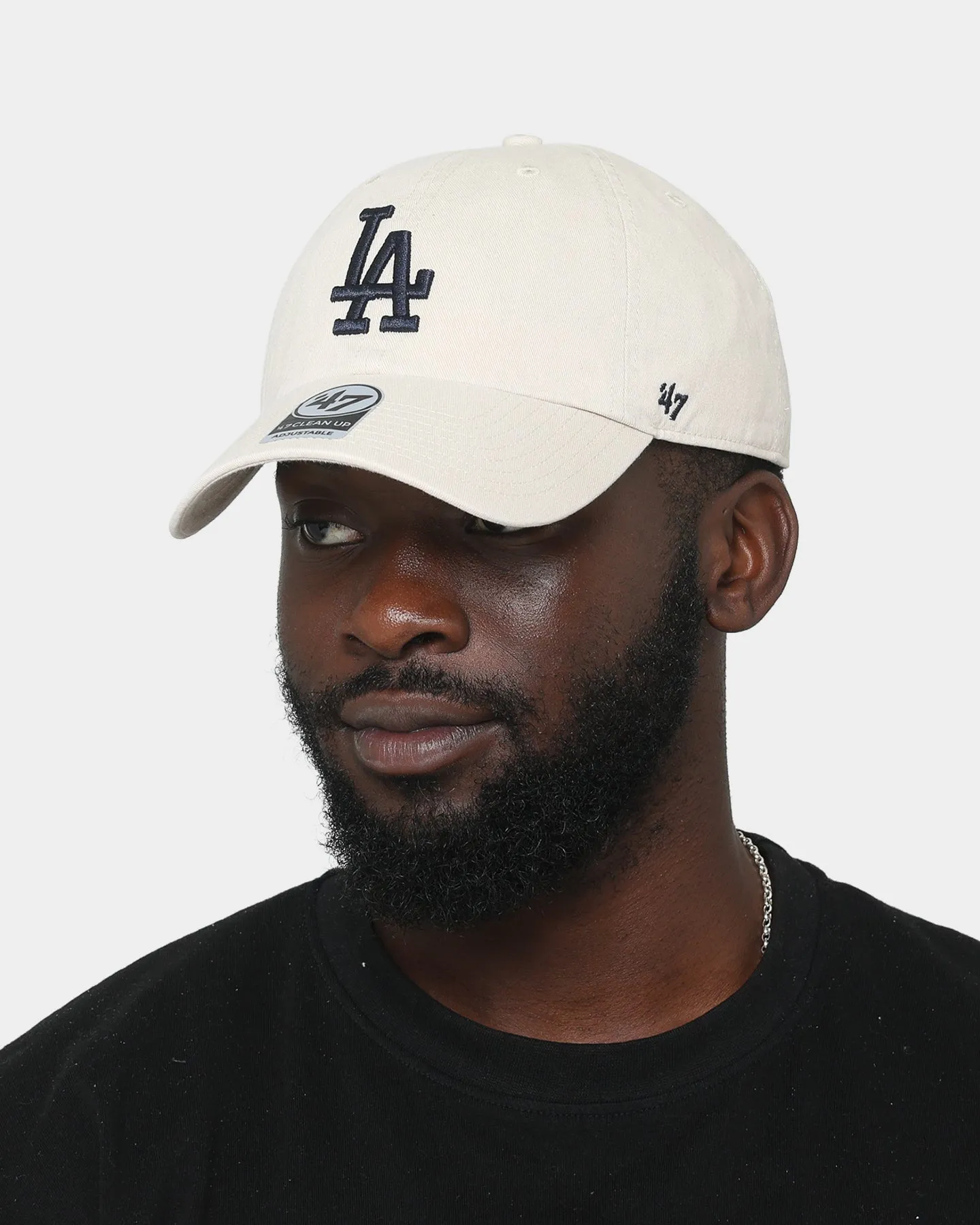 47 Brand Los Angeles Dodgers Clean Up Strapback Bone/Navy