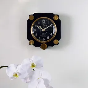 Altimeter Black Wall Clock