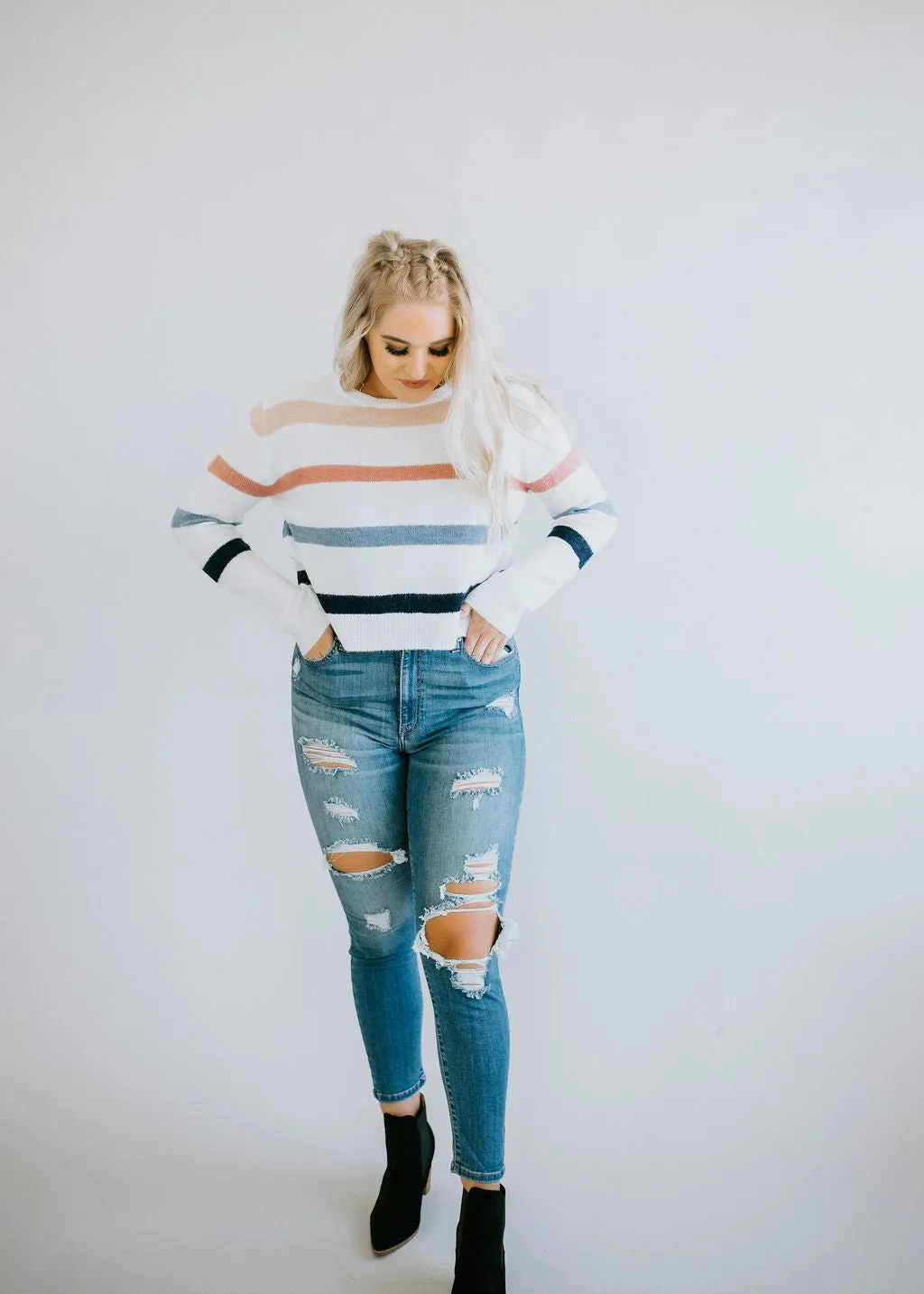 Always Trendy Crop Sweater