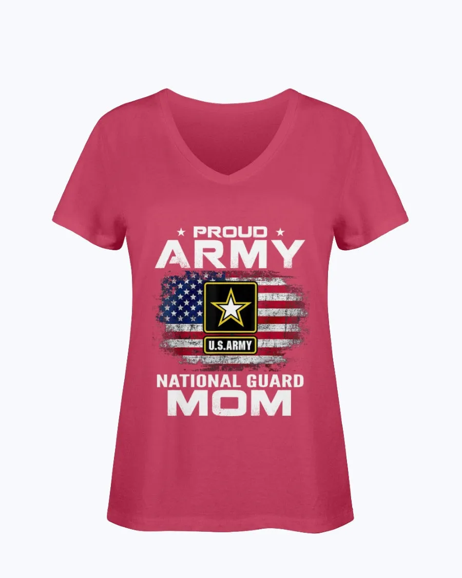 Army National Guard Mom Distress Flag T-shirts