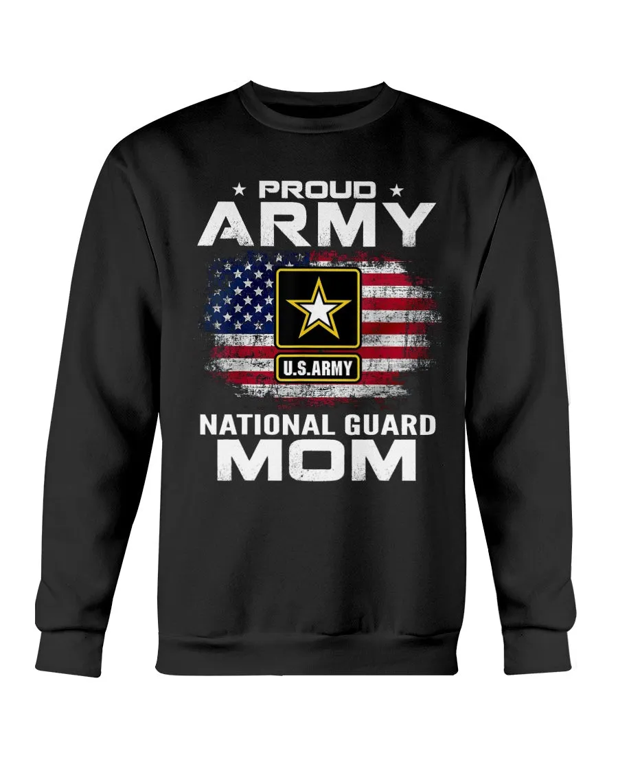 Army National Guard Mom Distress Flag T-shirts