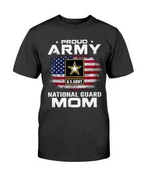 Army National Guard Mom Distress Flag T-shirts