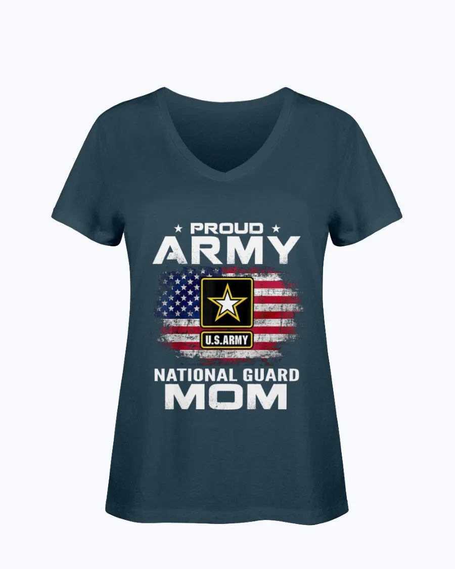 Army National Guard Mom Distress Flag T-shirts