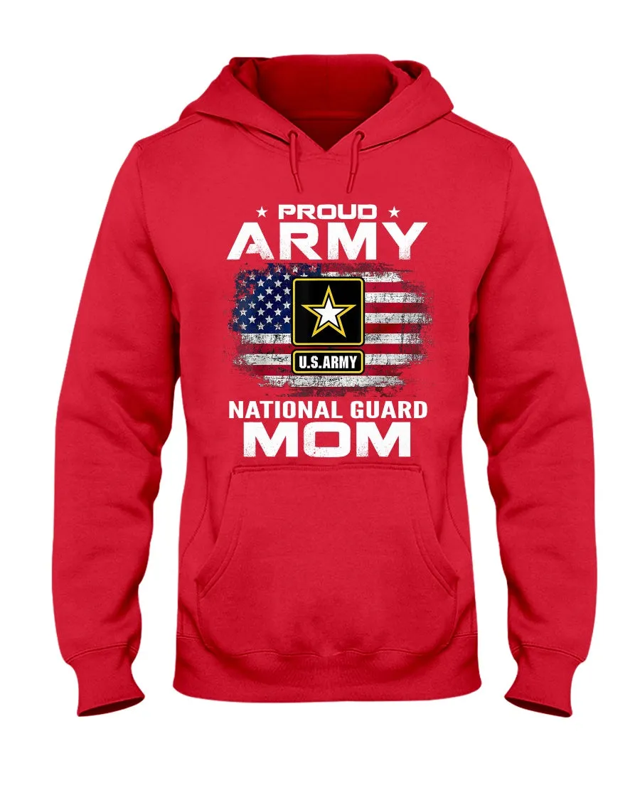 Army National Guard Mom Distress Flag T-shirts