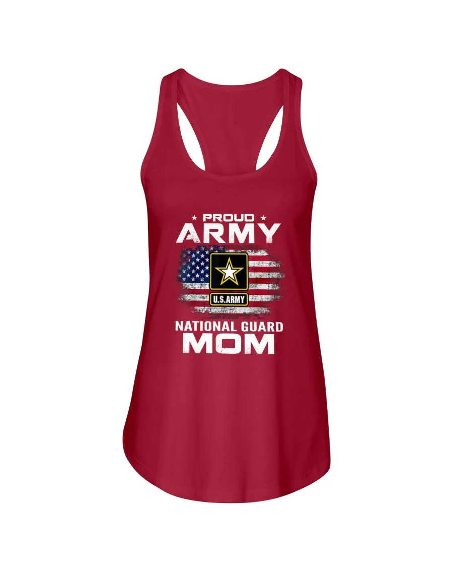 Army National Guard Mom Distress Flag T-shirts