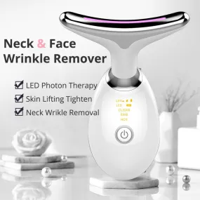 At-Home Neck Lift & Wrinkle Reducer: EMS Microcurrent & LED Photon Therapy