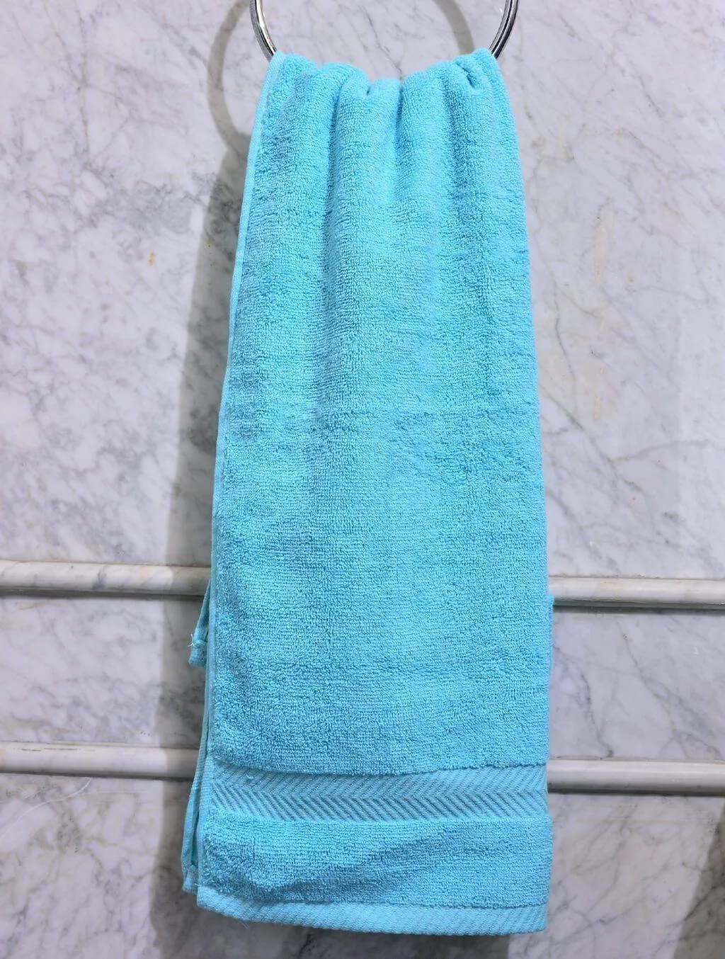 Bath Towel Plain Dyed L/Blue