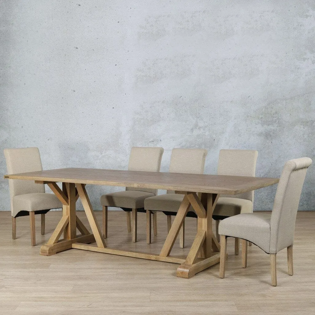 Berkeley Wood Top & Windsor 8 Seater Dining Set