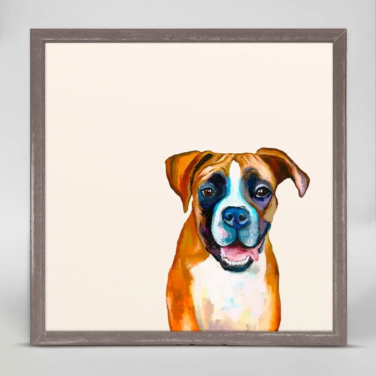 Best Friend - Boxer Mini Framed Canvas