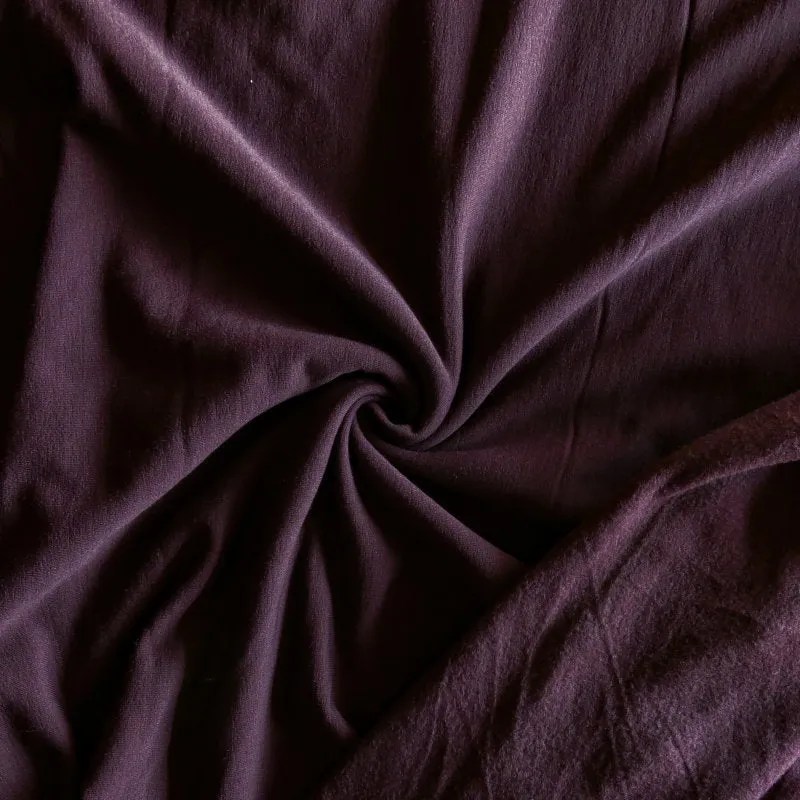 Cabernet Polartec Powerstretch Fleece Knit Fabric