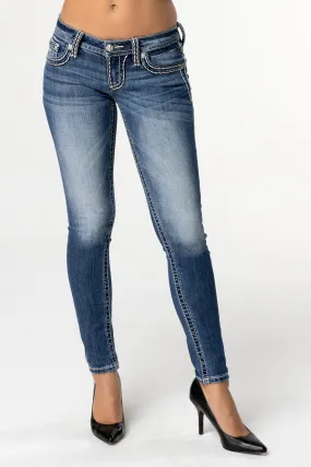 Cleo Stitched Skinny Jeans