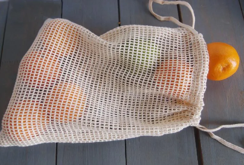 Closeout Eco-Friendly Value Cotton Net Bags (Pack of 12)