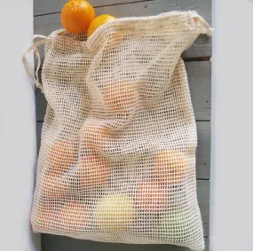 Closeout Eco-Friendly Value Cotton Net Bags (Pack of 12)