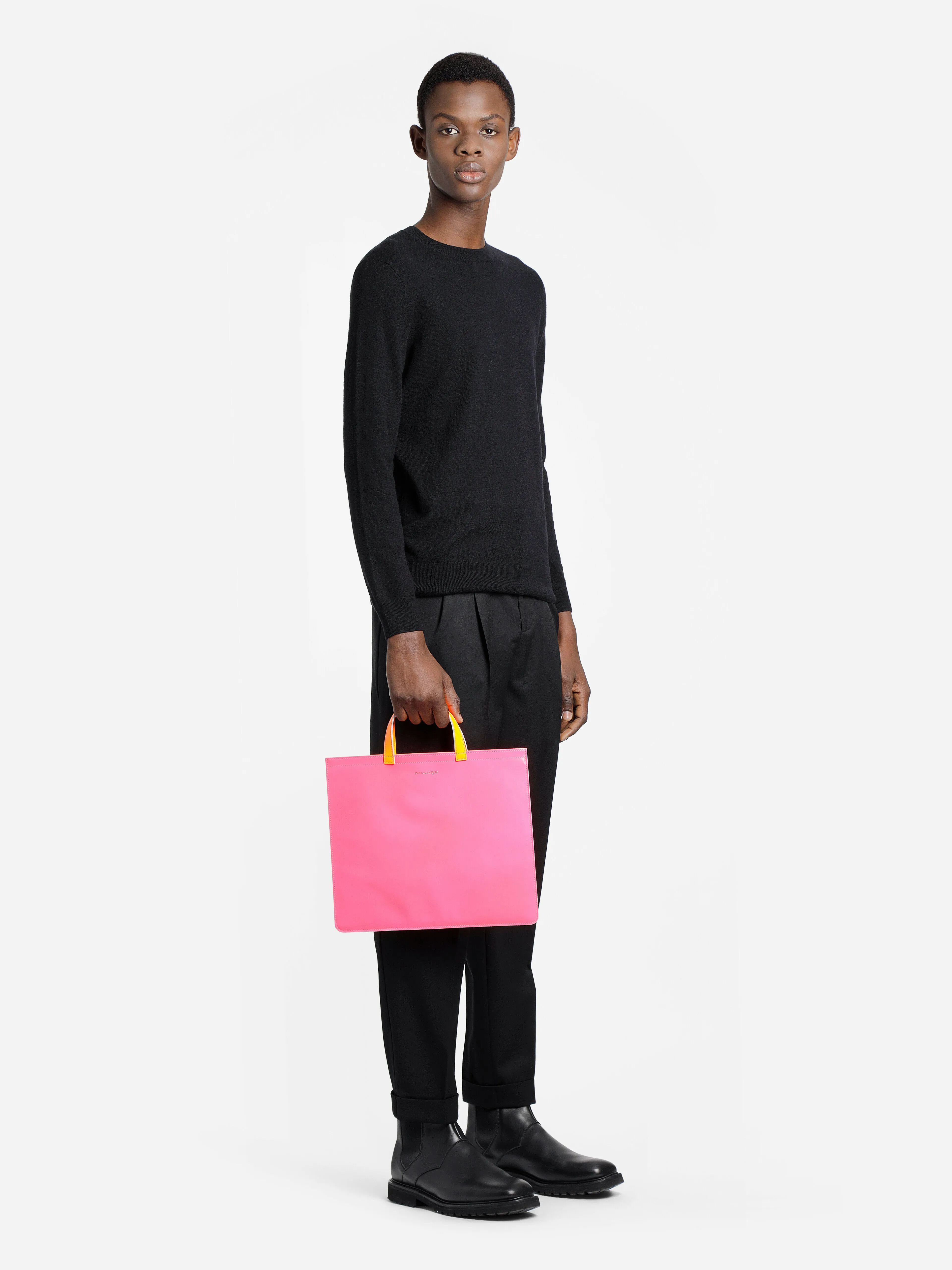 COMME DES GARCONS WALLET UNISEX PINK TOTE BAGS