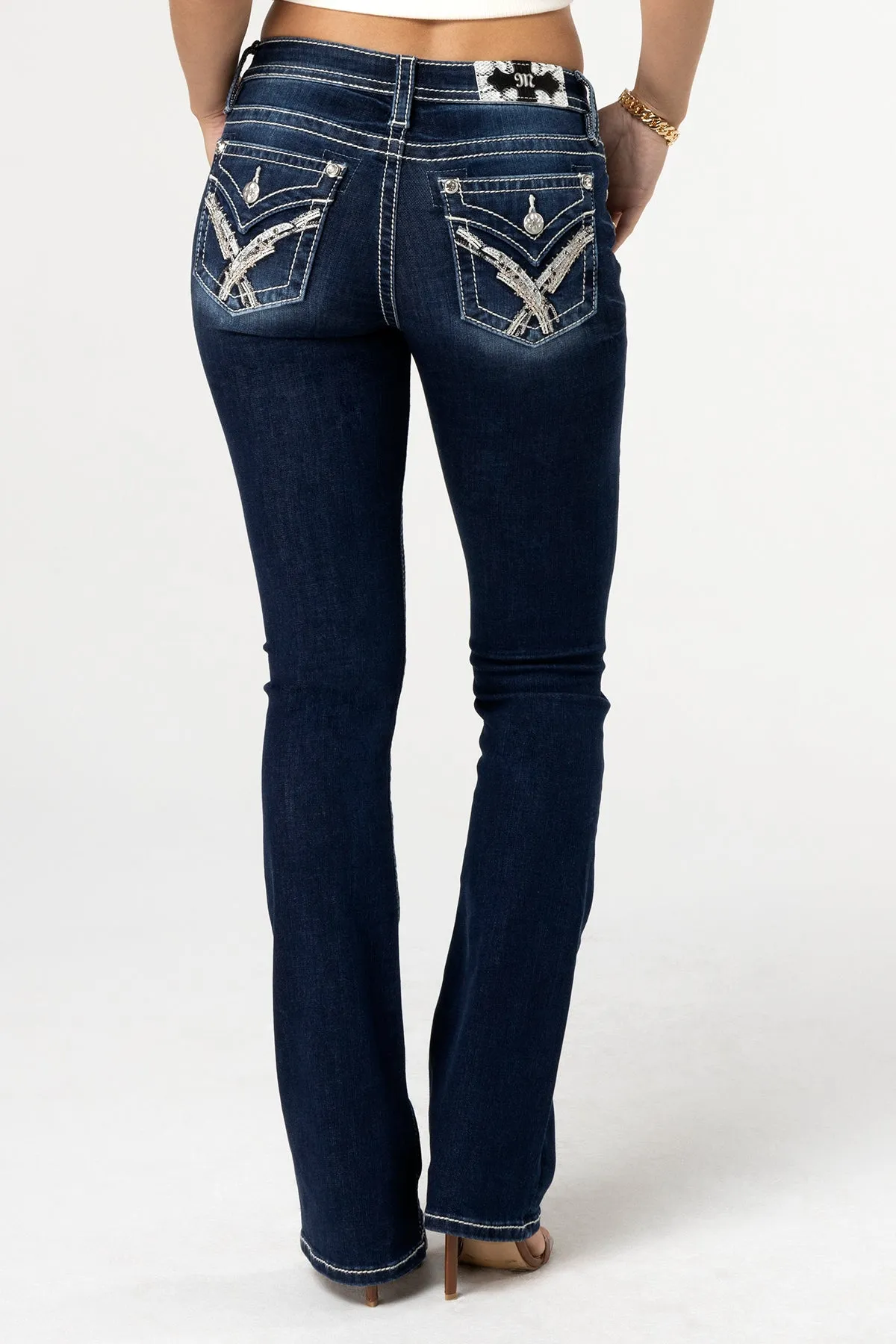 Crissy Silver Bootcut Jeans