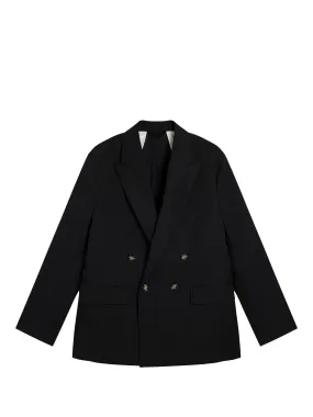 David U Light Cotton Blazer / Black