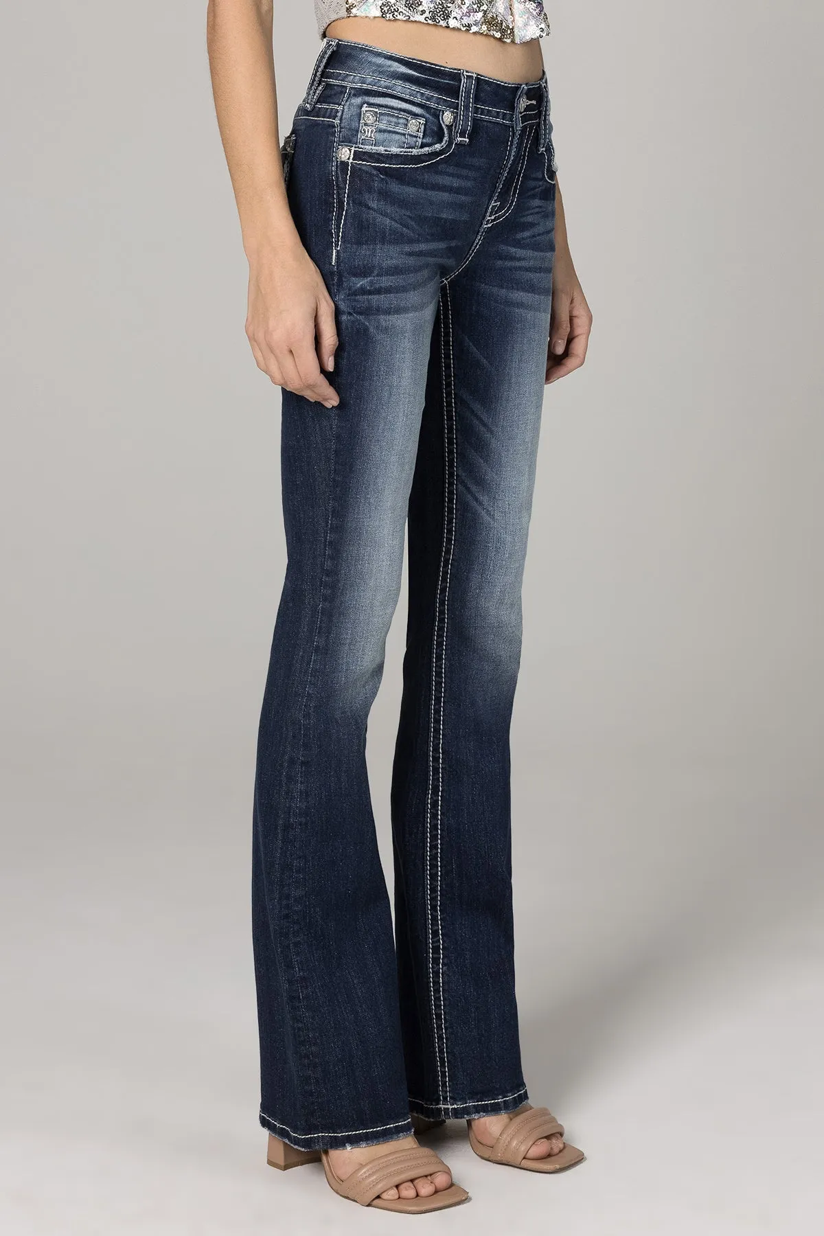 Double Horseshoe Bootcut Jeans