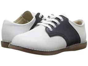 Footmates - Cheer Saddle Oxford - White/Navy Blue