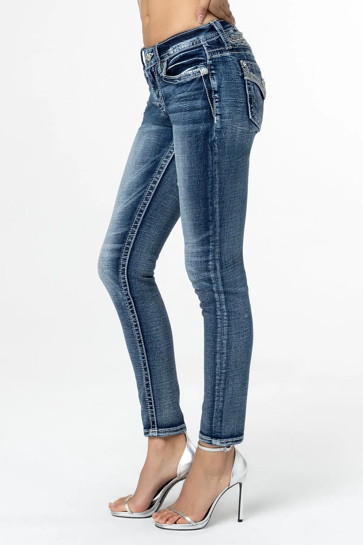 Glam Wing Skinny Jeans