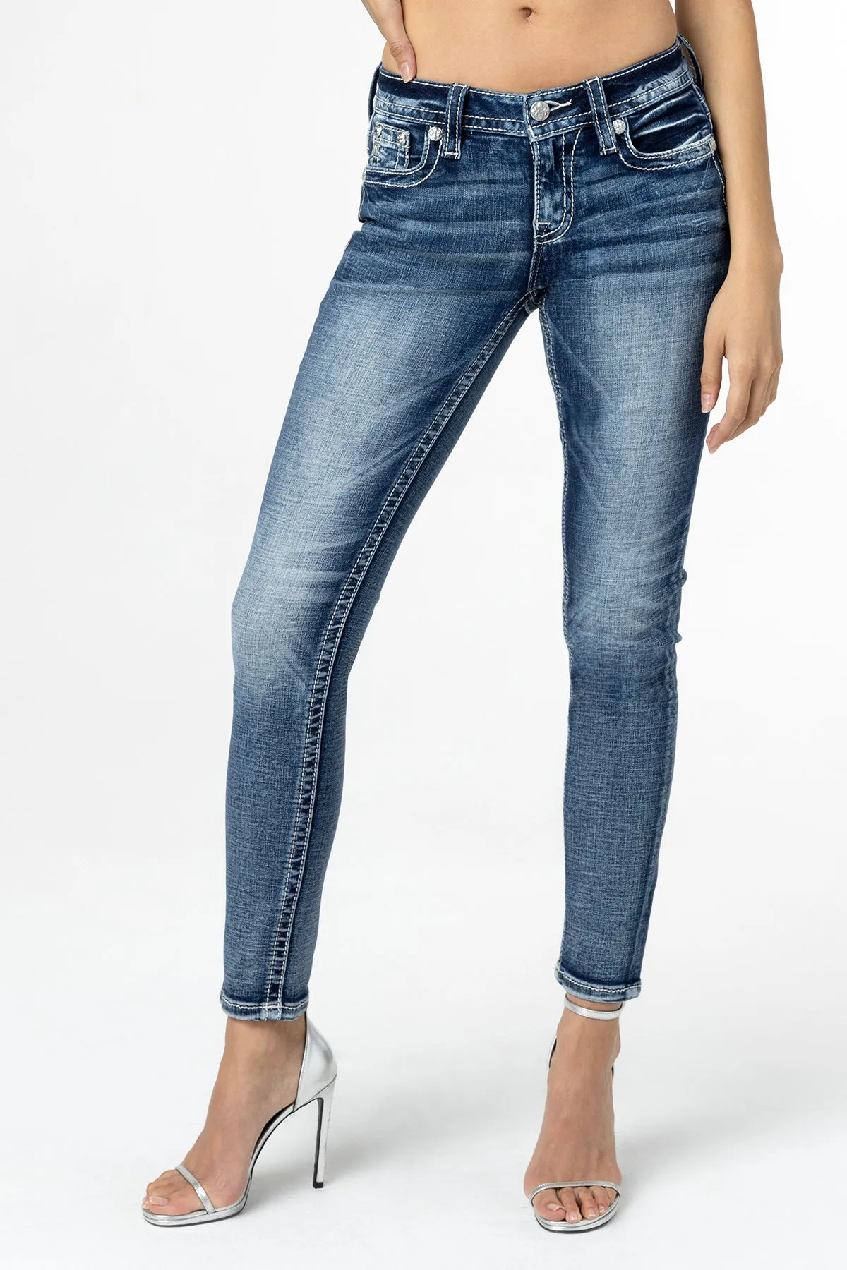 Glam Wing Skinny Jeans