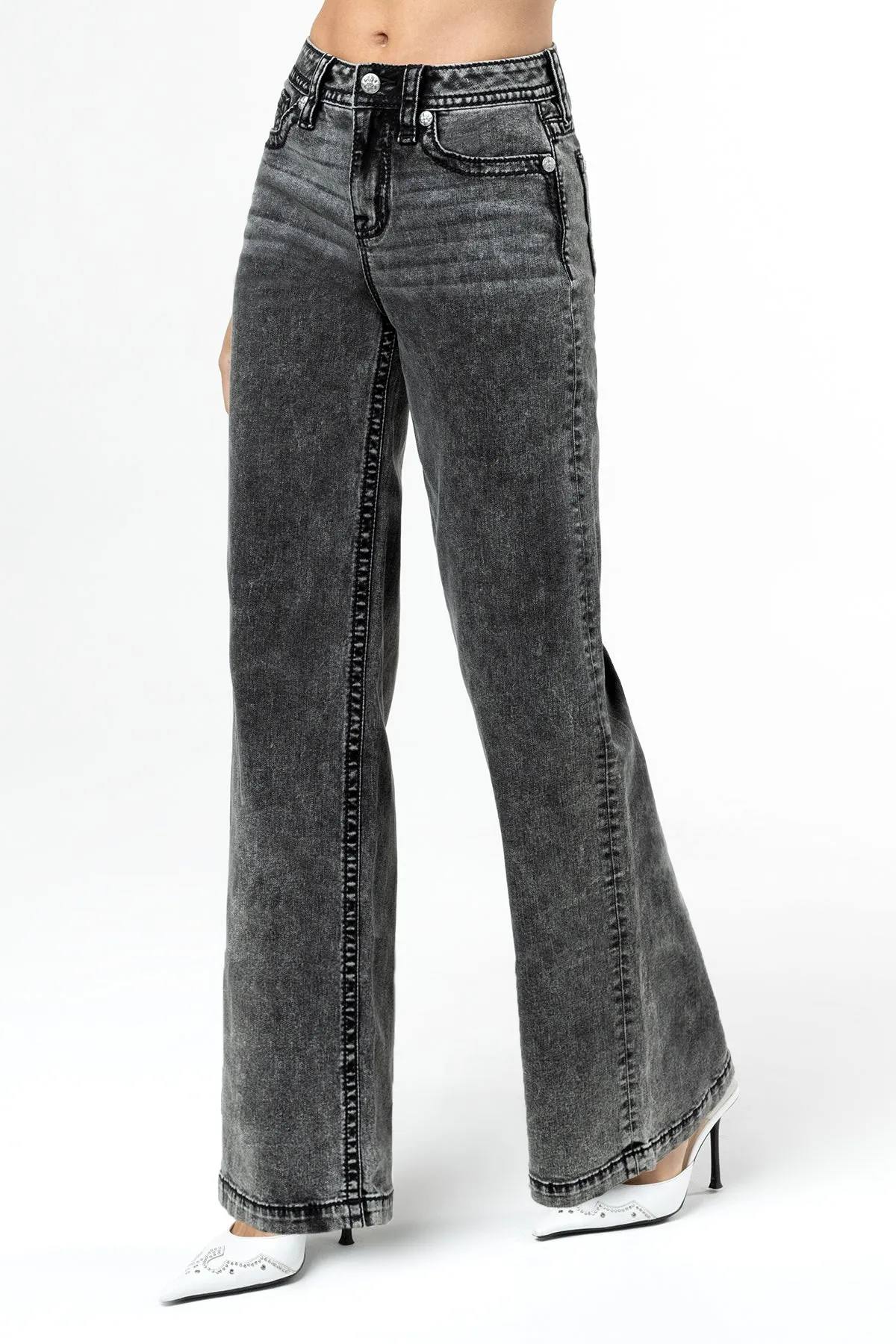 Going Rouge Wide Leg Jeans