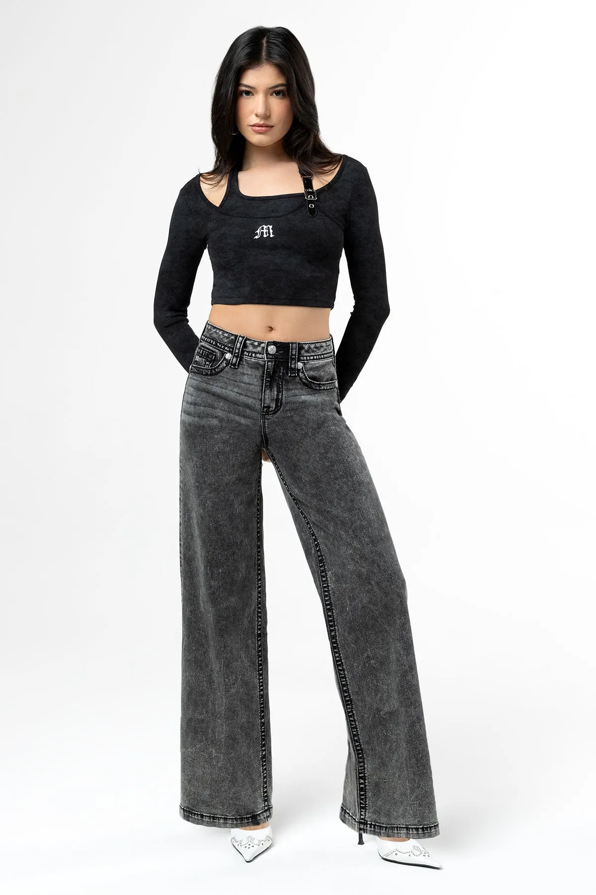 Going Rouge Wide Leg Jeans