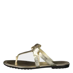 Gomma Bow Sandal Flan