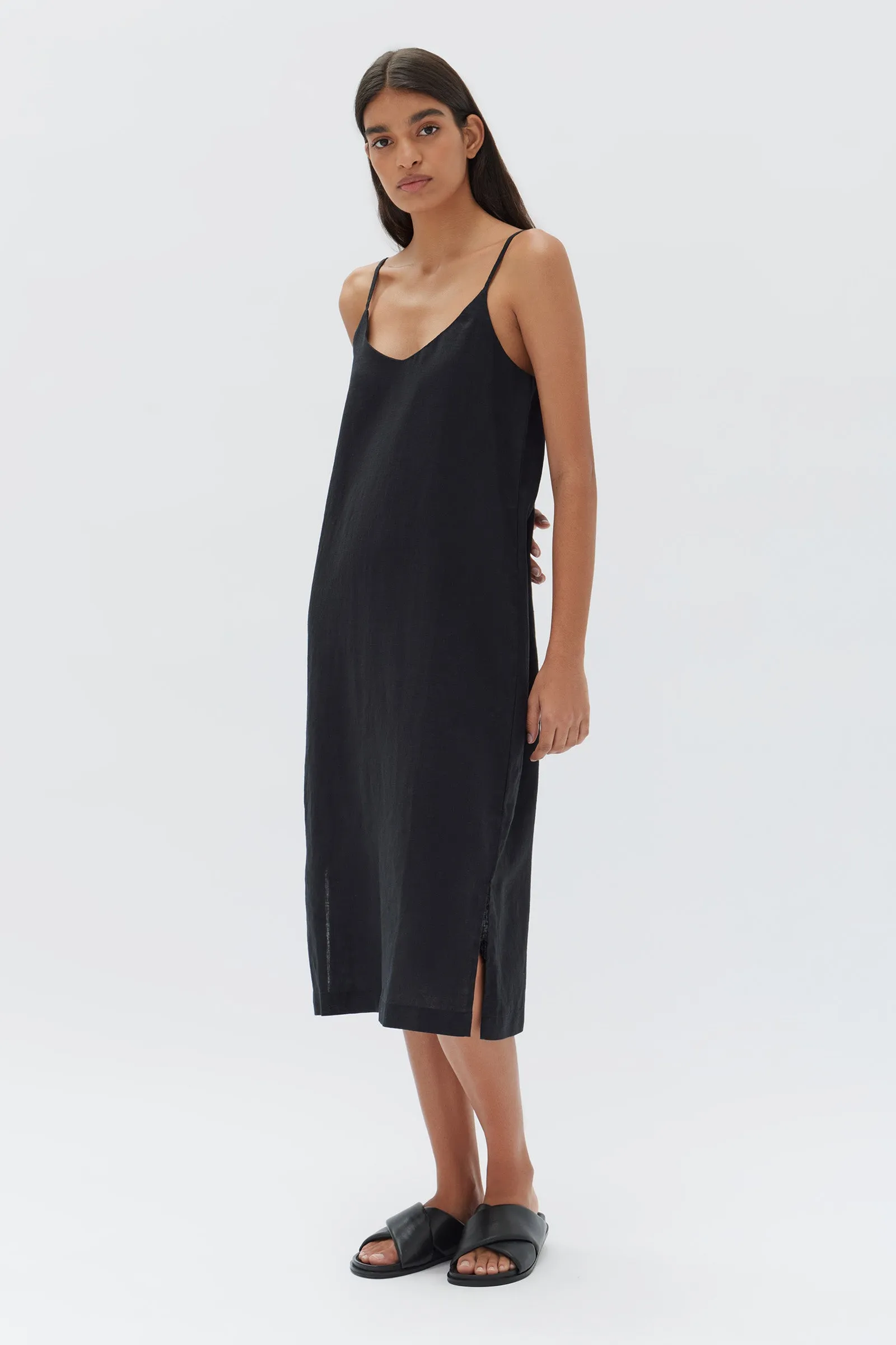 Linen Slip Dress