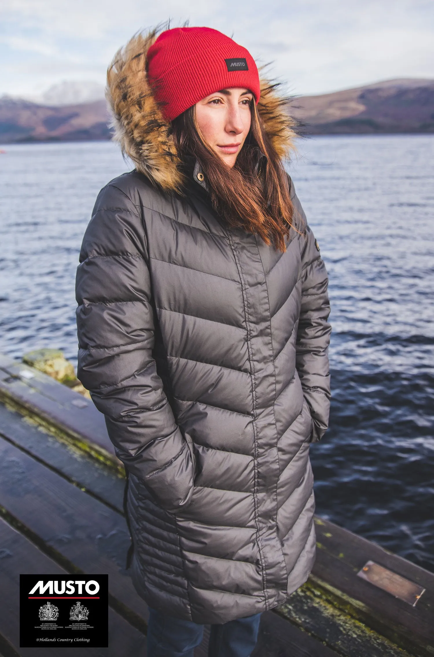 Musto Ladies Edinburgh Long Down Jacket