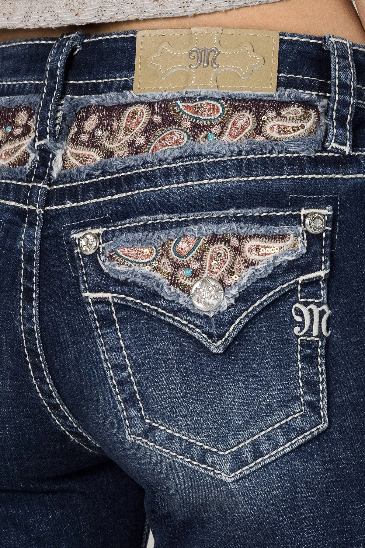 Paisley Beneath Bootcut Jeans