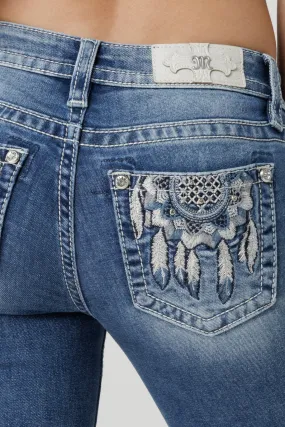 Pendulous Dreamcatcher Bootcut Jeans