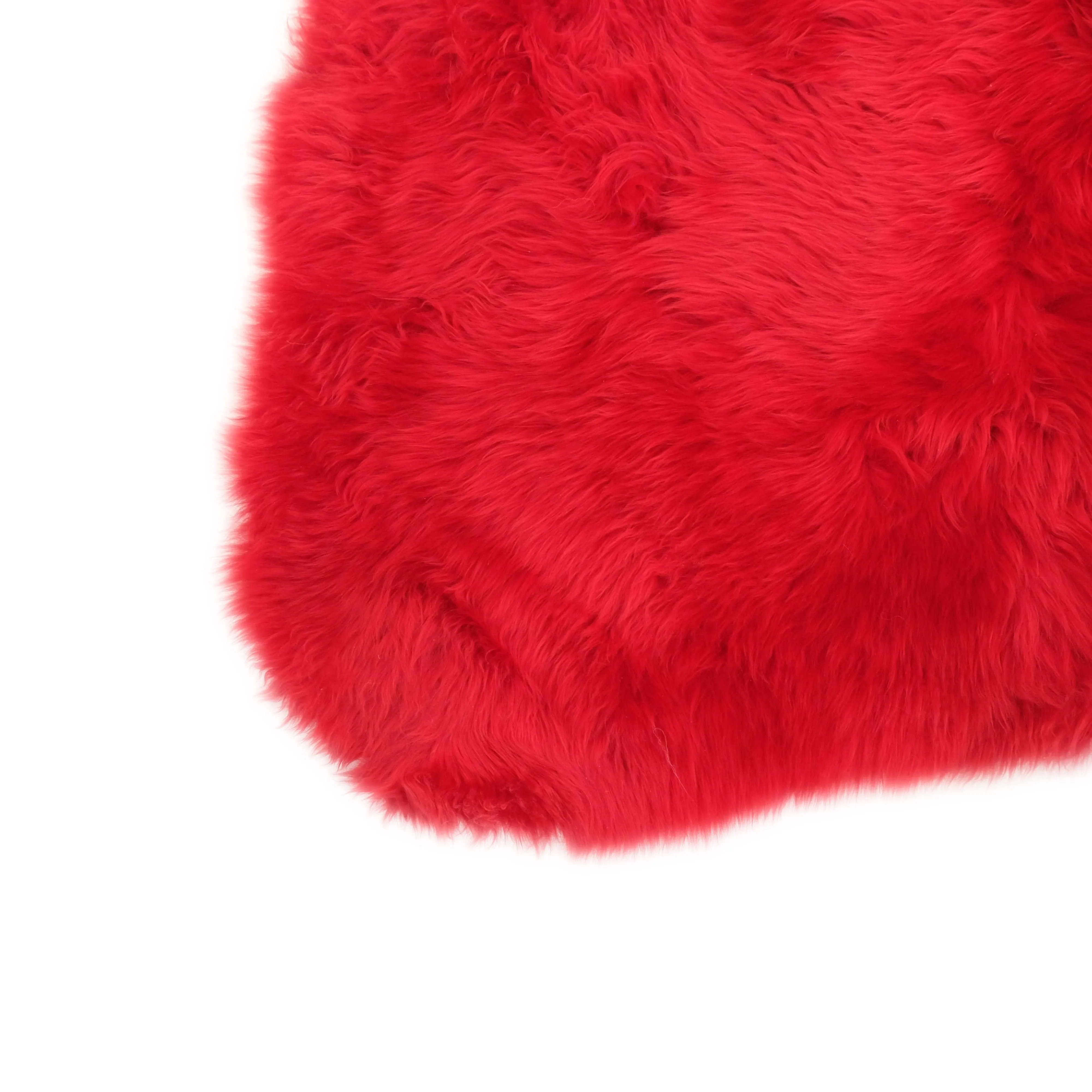 Sheepskin Rug - Poppy Red - XXL - Long Wool Australian Merino Sheepskin