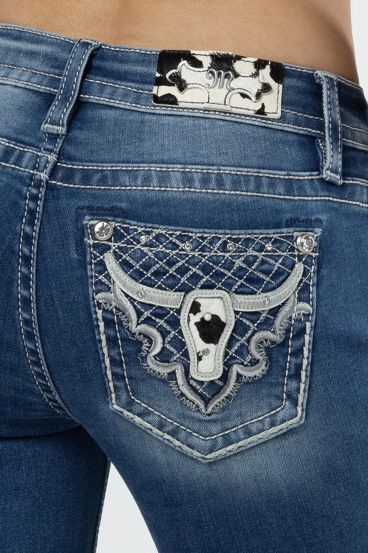 Silver Western Charm Bootcut Jeans