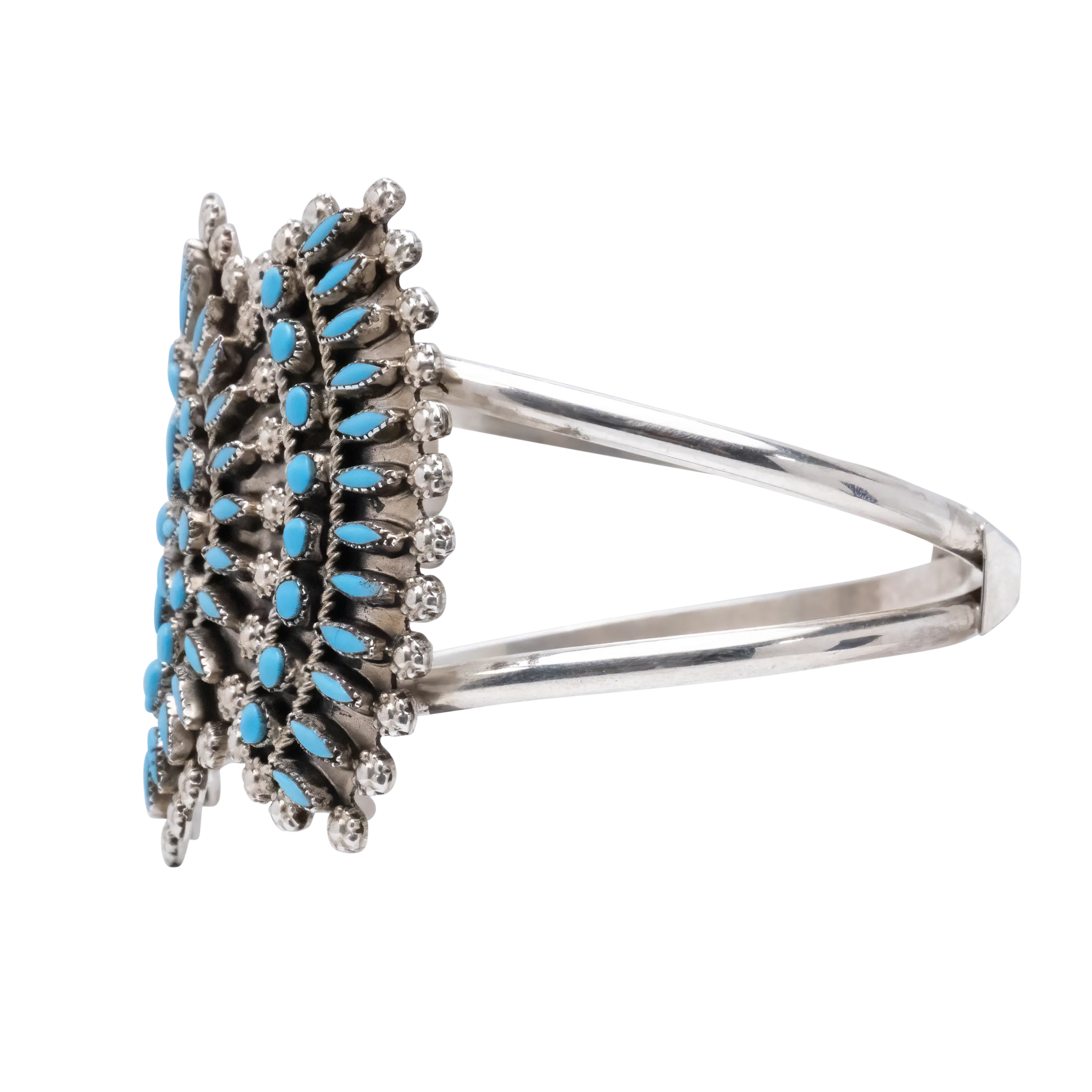 Sleeping Beauty Turquoise Cluster Cuff | Delbert & Melinda Chavez