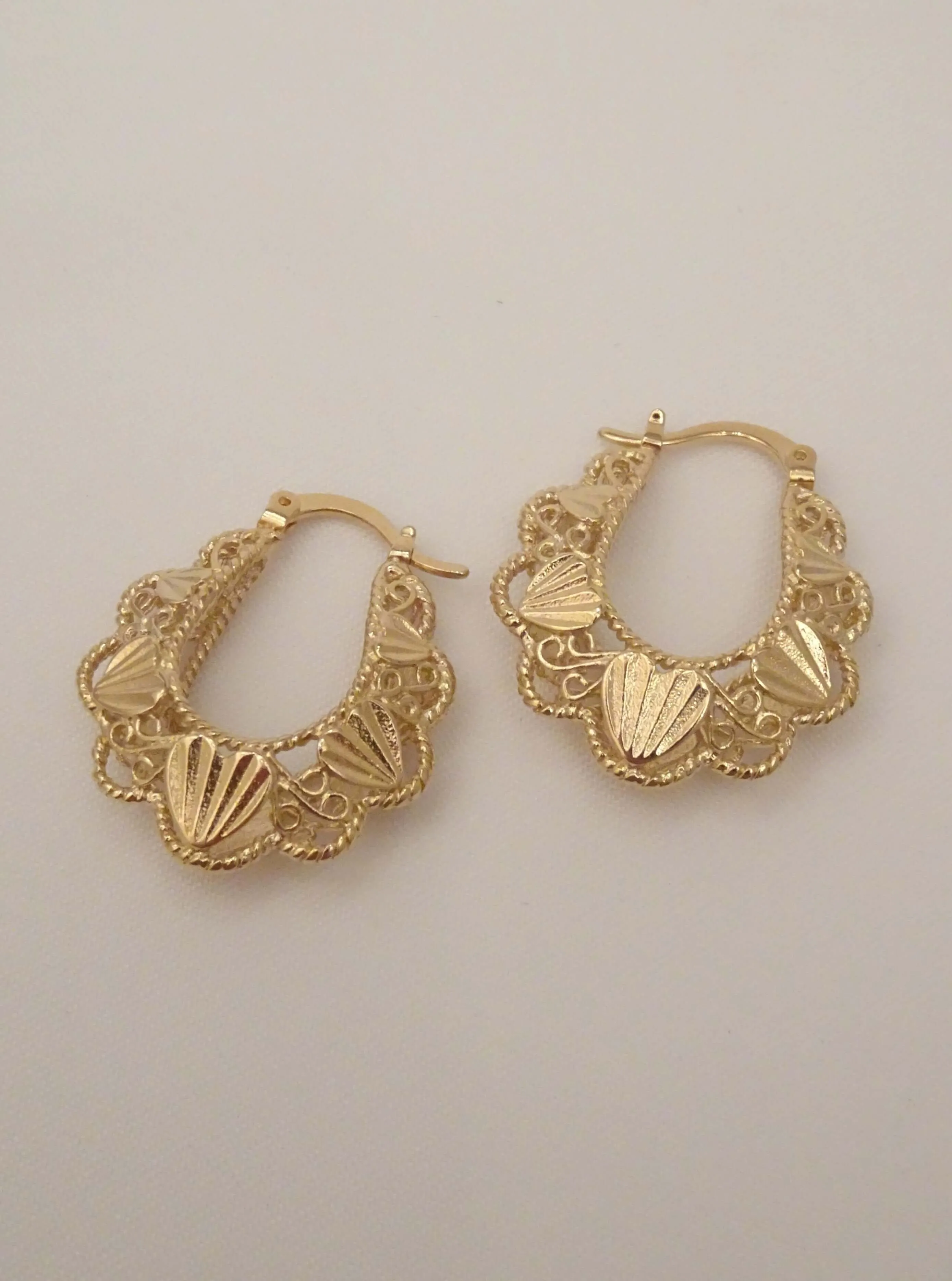 The Aphrodite Basket Hoop Earrings