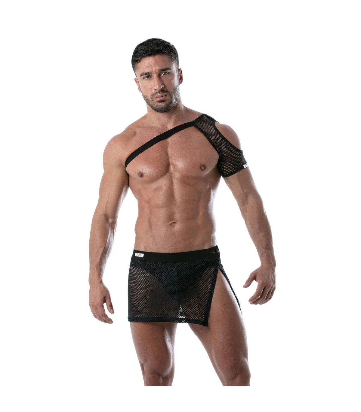 TOF PARIS Shoulder Harness Mesh Circuit Transparent Black  58