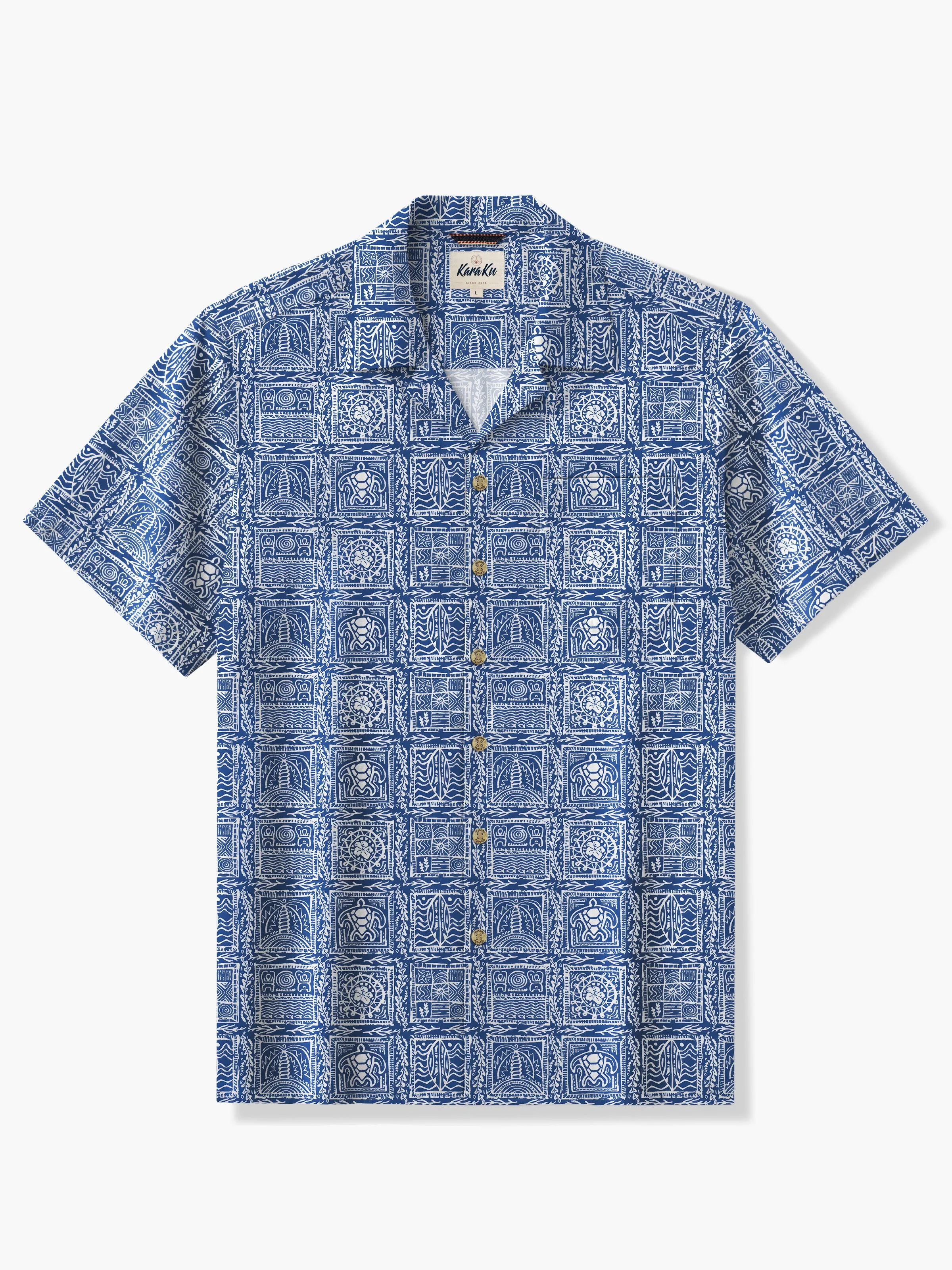 Tropical Hawaiian Bliss Cotton Camp Shirt