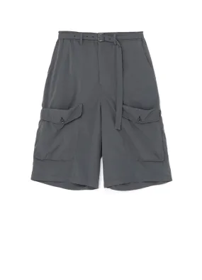 TYPEWRITER POLYESTER MILITARY-STYLE SHORTS