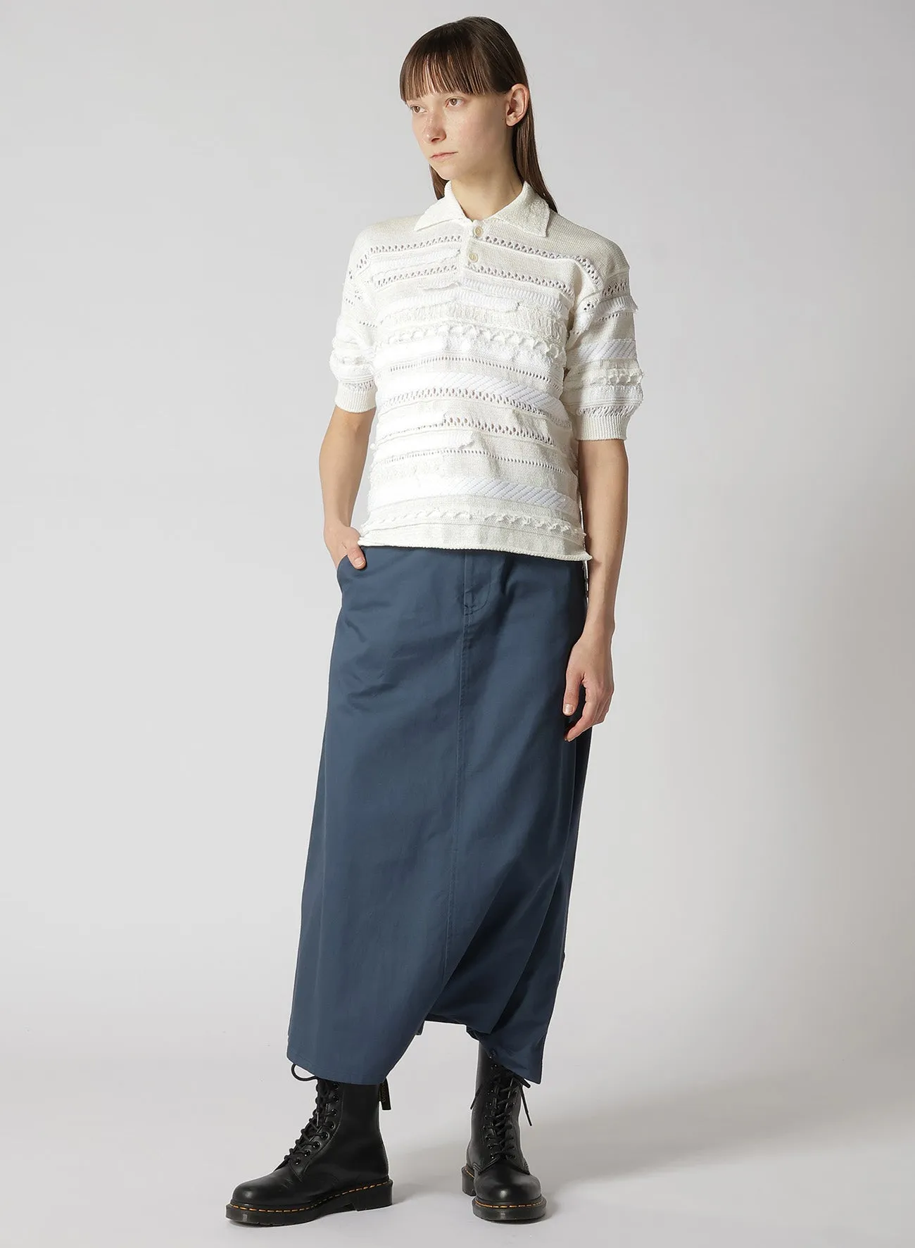 [Y's BORN PRODUCT] COTTON TWILL SKIRT PANTS