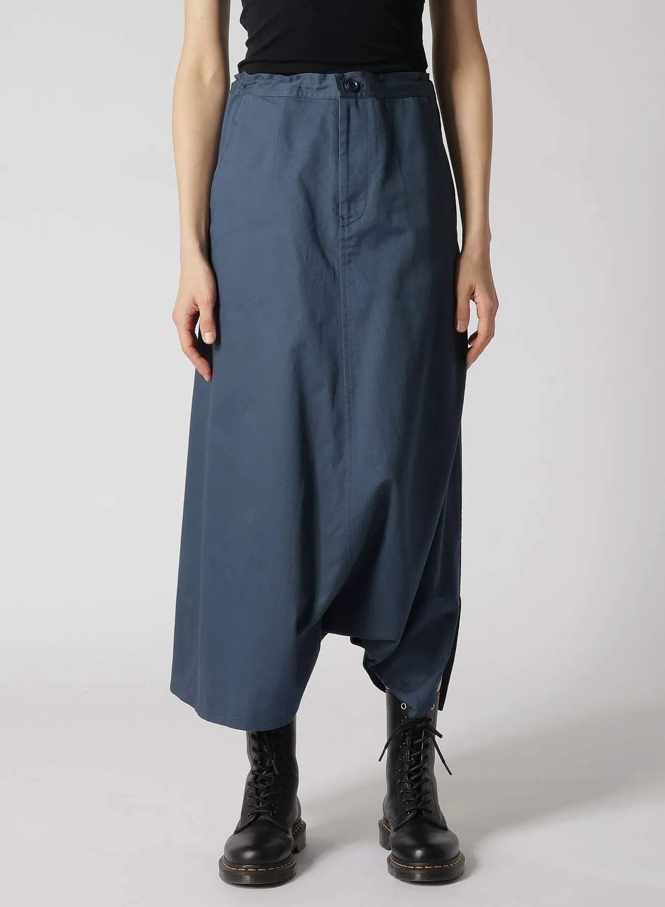 [Y's BORN PRODUCT] COTTON TWILL SKIRT PANTS